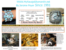Tablet Screenshot of mynavajosilversmith.net